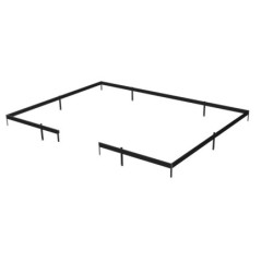Juliana Serre de jardin en verre Noir 25.6m²