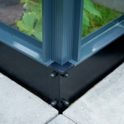 Juliana Serre de jardin en verre Noir 25.6m²