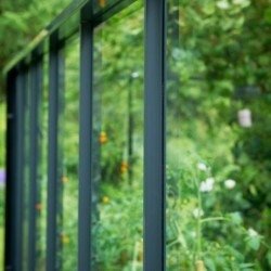 Juliana Serre de jardin en verre Noir 25.6m²