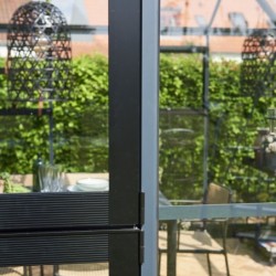 Juliana Serre de jardin en verre Noir 25.6m²