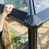 Juliana Serre de jardin en verre Noir 25.6m²