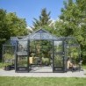 Juliana Serre de jardin en verre Noir 21.5m²