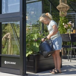Juliana Serre de jardin en verre Noir 21.5m²