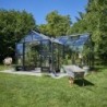 Juliana Serre de jardin en verre Noir 21.5m²