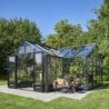Juliana Serre de jardin en verre Noir 21.5m²