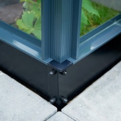Juliana Serre de jardin en verre Noir 21.5m²