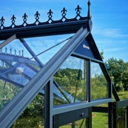 Juliana Serre de jardin en verre Noir 21.5m²