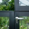 Juliana Serre de jardin en verre Noir 21.5m²