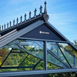 Juliana Serre de jardin en verre Noir 21.5m²