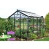 ACD Serre de jardin en verre Noir 6.91m²