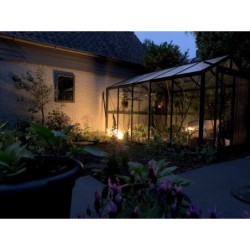 ACD Serre de jardin en verre Noir 6.91m²