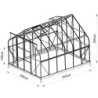 Green Protect Serre de jardin en verre Aluminium et verre trempé Gris 11.04m²