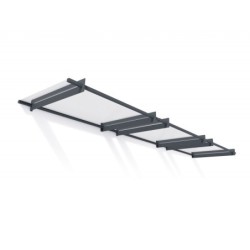 Canopia by Palram Marquise auvent Aluminium Gris 4,25m²