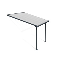 Canopia by Palram Toit de terrasse alu Aluminium Gris 9m²