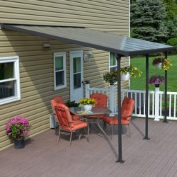 Canopia by Palram Toit de terrasse alu Aluminium Gris 12.5m²