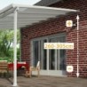Canopia by Palram Toit de terrasse alu Aluminium Gris 12.5m²