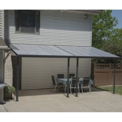 Canopia by Palram Toit de terrasse alu Aluminium Gris 17.9m²