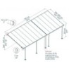 Canopia by Palram Toit de terrasse alu Aluminium Gris 21.5m²