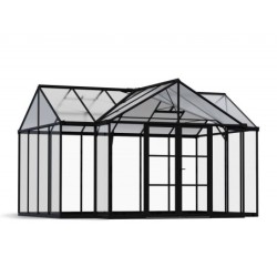 Canopia by Palram Serre de jardin en polycarbonate Noir 16m²