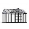 Canopia by Palram Serre de jardin en polycarbonate Noir 16m²