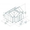 Canopia by Palram Serre de jardin en polycarbonate Noir 16m²