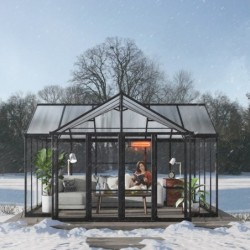 Canopia by Palram Serre de jardin en polycarbonate Noir 16m²