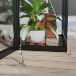 Canopia by Palram Serre de jardin en polycarbonate Noir 16m²
