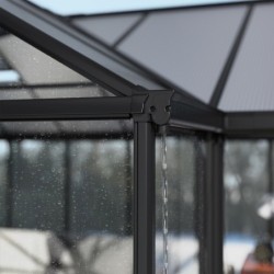 Canopia by Palram Serre de jardin en polycarbonate Noir 16m²