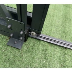 Green Protect Serre de jardin en verre Aluminium et verre trempé Gris 15.64m²