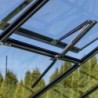 Gampre Serre de jardin en verre Noir 6.5m²
