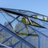 Gampre Serre de jardin en verre Noir 6.5m²