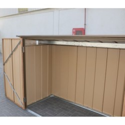 Duramax Abri de jardin métal Acier galvanisé Marron 2m²