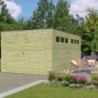 Gardenas Garage bois  Marron 15.3m²