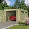 Gardenas Garage bois  Marron 15.3m²