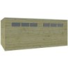 Gardenas Garage bois  Marron 15.3m²