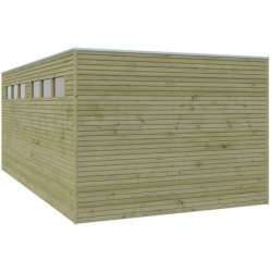 Gardenas Garage bois  Marron 15.3m²