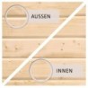 Karibu Abri de jardin bois 10 à 15 m² Bois massif Marron 4.6m²