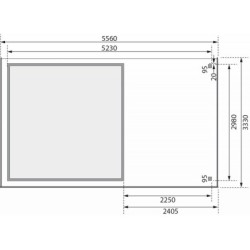 Karibu Abri de jardin bois 15 à 20 m² Bois massif Marron
