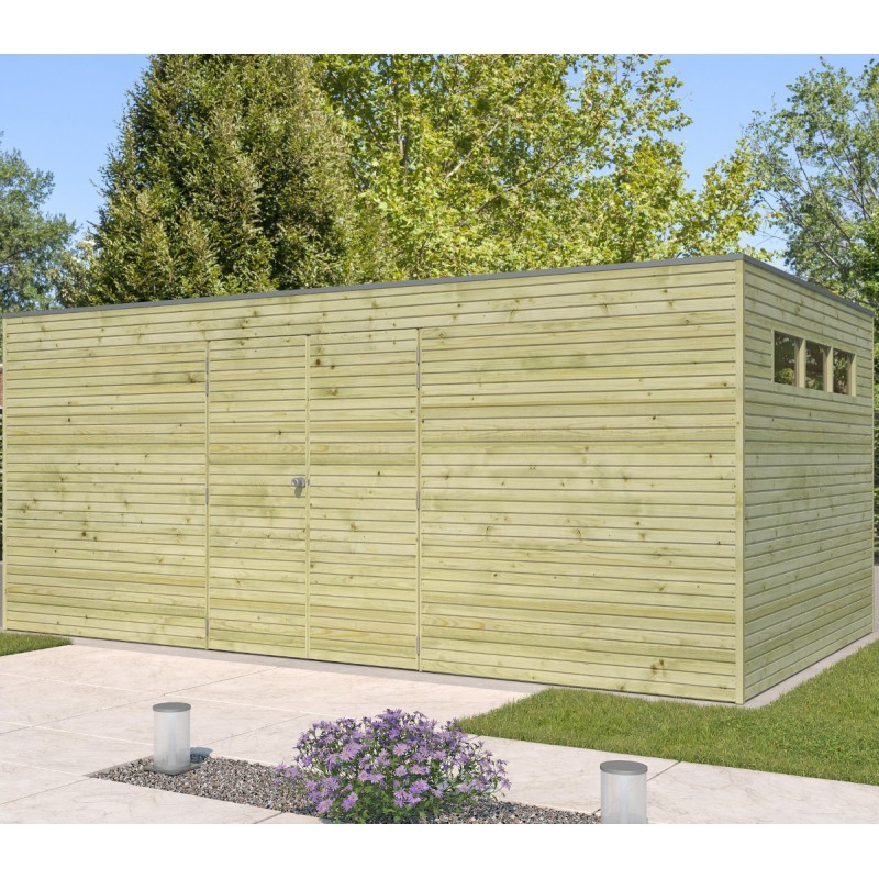 Gardenas Abri de jardin bois 15 à 20 m²  Marron 15.3m²