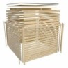 Karibu Abri de jardin bois 5 à 10 m² Bois massif Gris