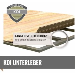Karibu Abri de jardin bois 5 à 10 m² Bois massif Gris