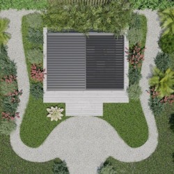 Essency Pergolas bioclimatiques Aluminium Gris 9m²