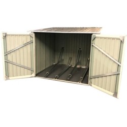 X-Metal Abri pour vélos Acier galvanisé Gris 4.2m²