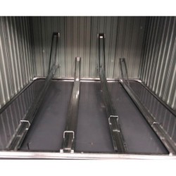 X-Metal Abri pour vélos Acier galvanisé Gris 4.2m²