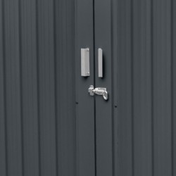 X-Metal Abri pour vélos Acier galvanisé Gris 4.2m²