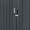 X-Metal Abri pour vélos Acier galvanisé Gris 4.2m²