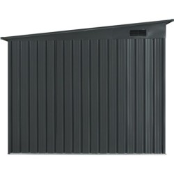X-Metal Abri pour vélos Acier galvanisé Gris 4.2m²