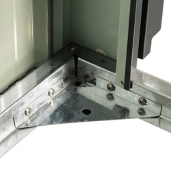 X-Metal Abri pour vélos Acier galvanisé Gris 4.2m²