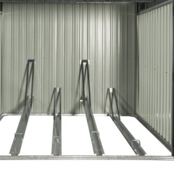 X-Metal Abri pour vélos Acier galvanisé Gris 4.2m²