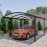 Essency Carport Aluminium Gris 21m²